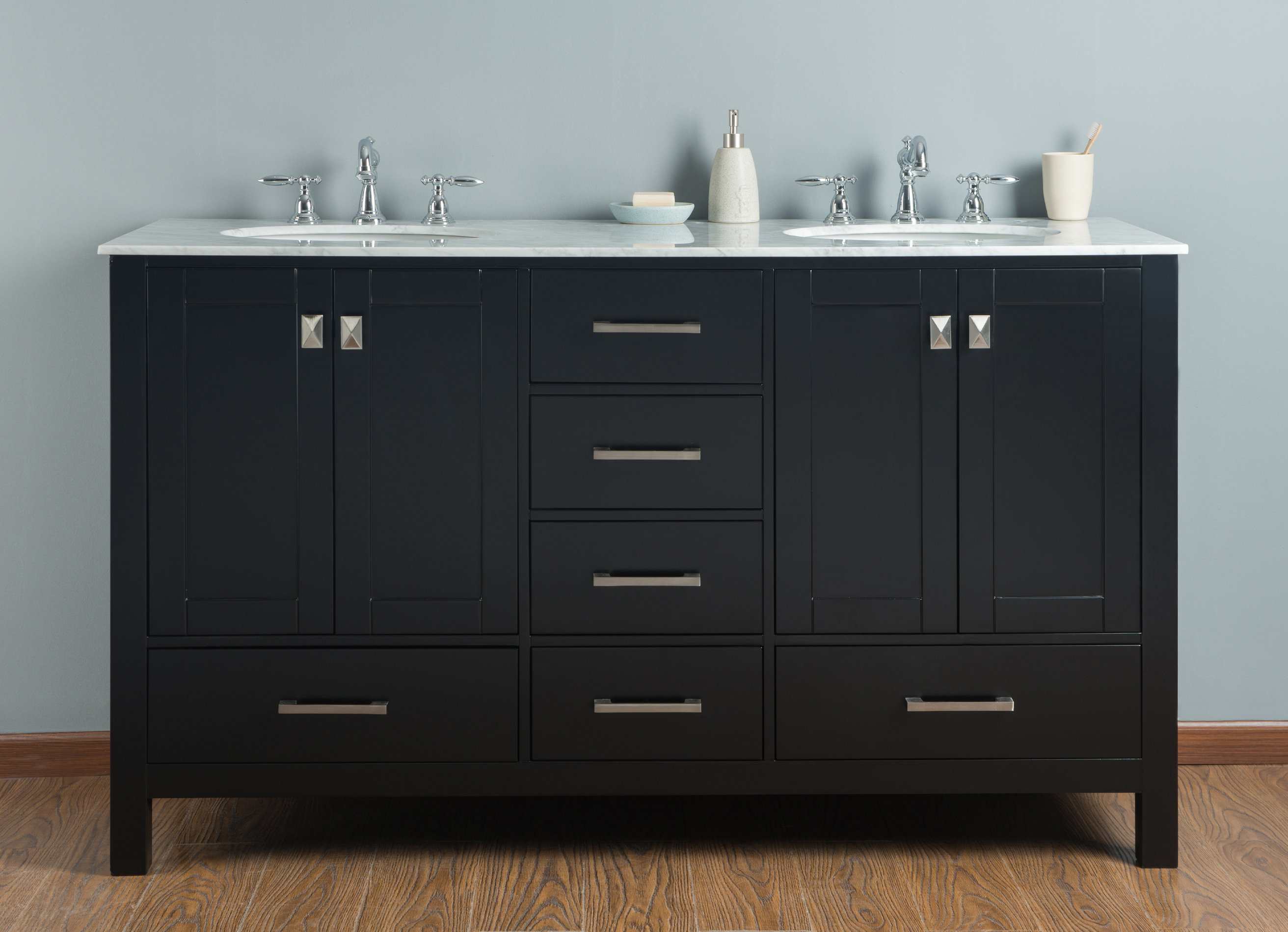 Bowlin 60 Double Bathroom Vanity Set Reviews Joss Main