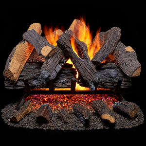 Vented Natural Gas Fireplace Log Set
