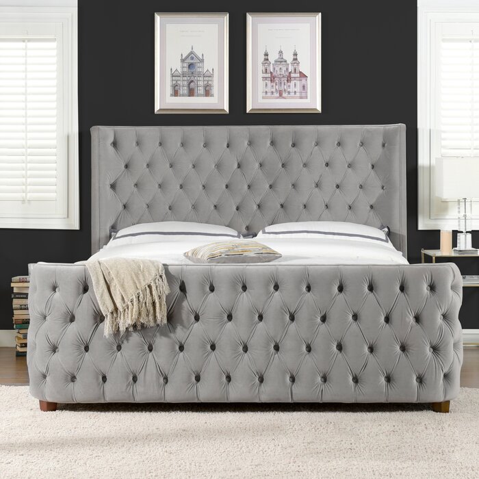 Rosdorf Park Currier Upholstered Bed & Reviews | Wayfair