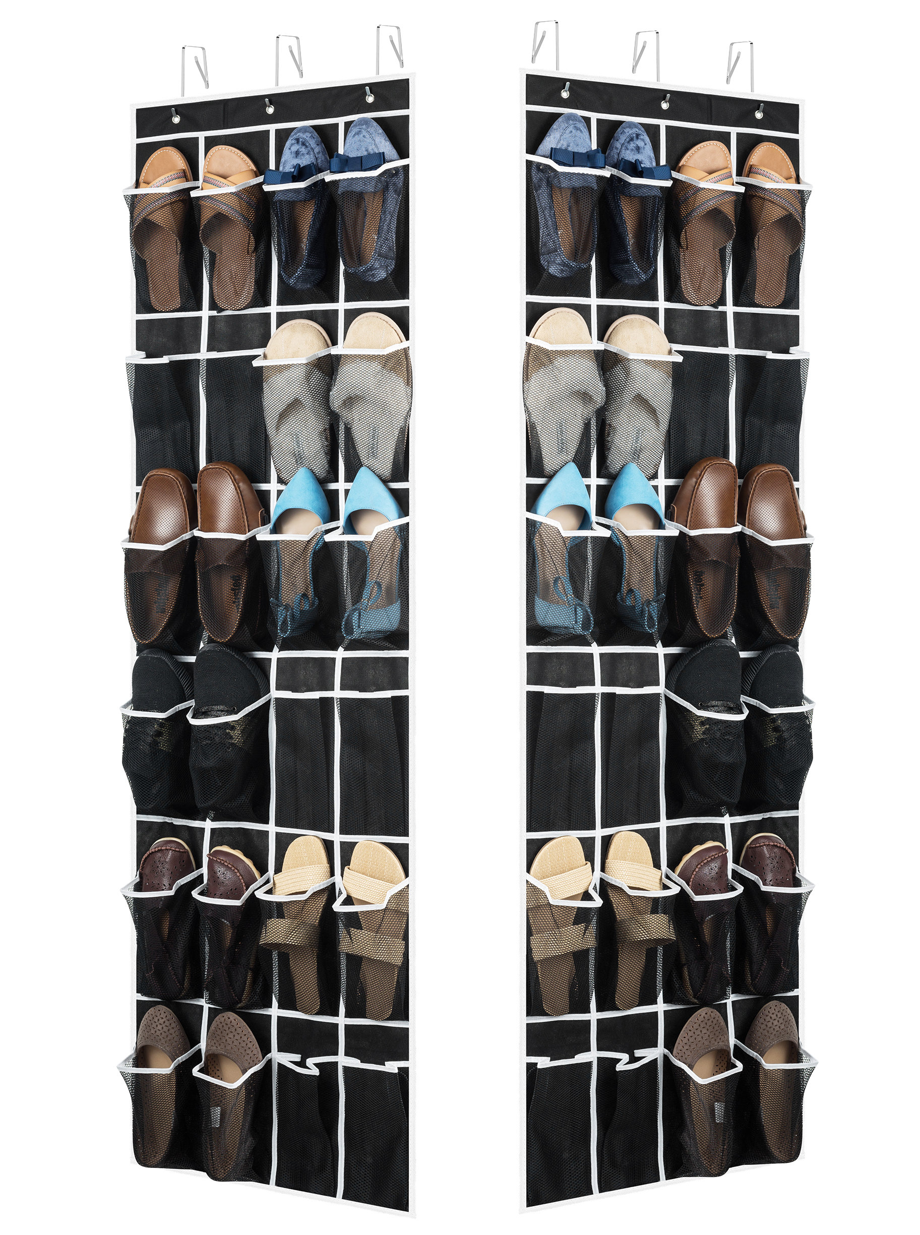 Rebrilliant 12 Pair Overdoor Shoe Organizer Reviews Wayfair