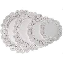 DECORA 180 Pieces White Round Paper Lace Doilies for Party or Wedding Tablewear Decoration 6.5inch,8.5inch,10.5inch