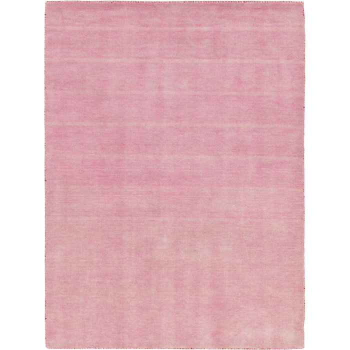 Taul Hand Knotted Wool Pink Area Rug Taul Hand Knotted Wool Pink Area Rug