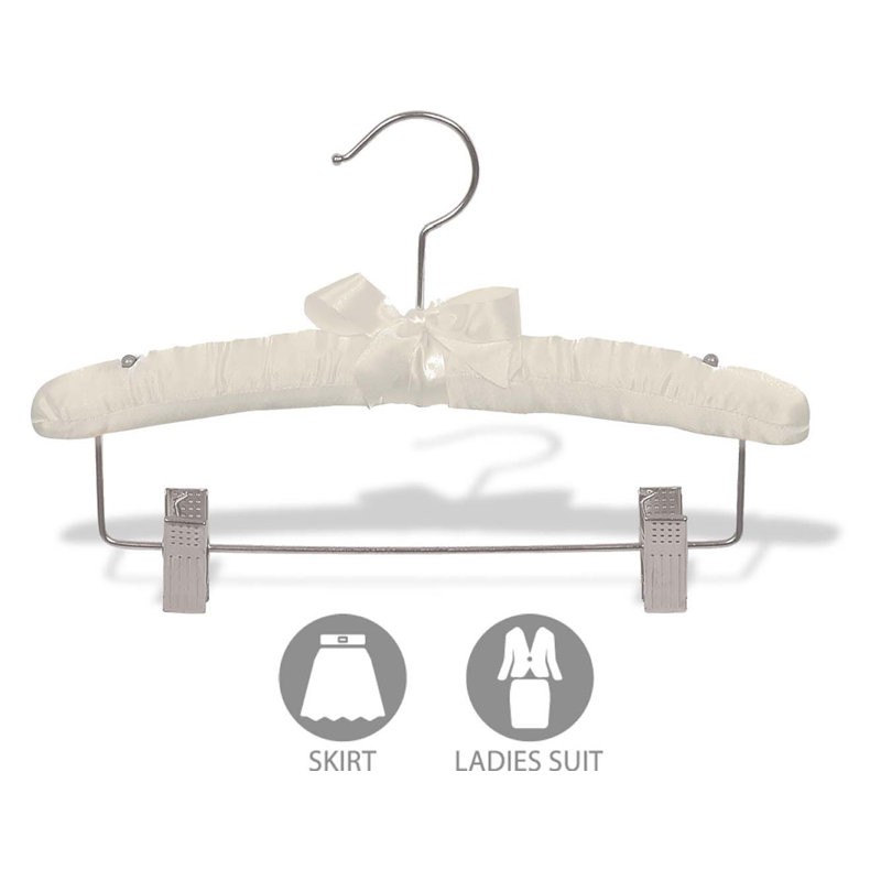 satin padded baby hangers