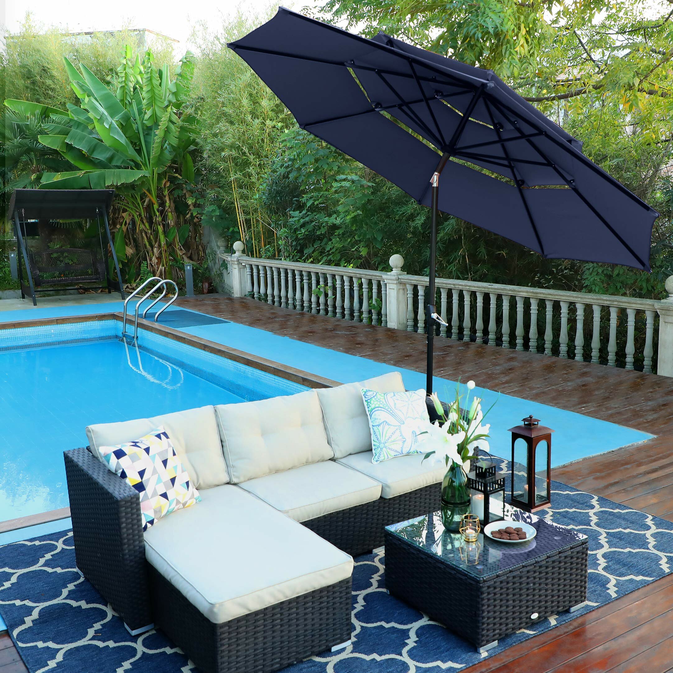 Alcott Hill Woking 10 Market Umbrella Reviews Wayfair