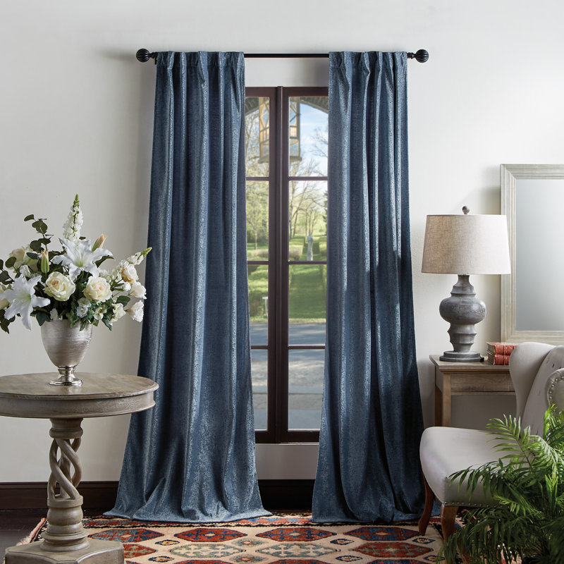 Martha Stewart Naples Chenille Solid Semi Sheer Rod Pocket Curtain Panels Reviews Wayfair
