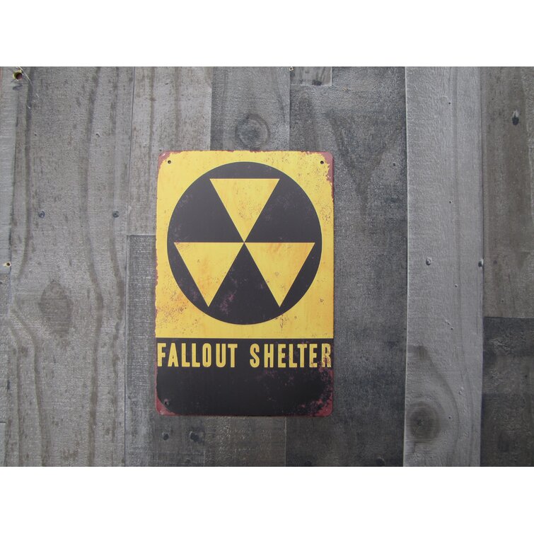 Fallout shelter sign original 1960's 10 X 14. 
