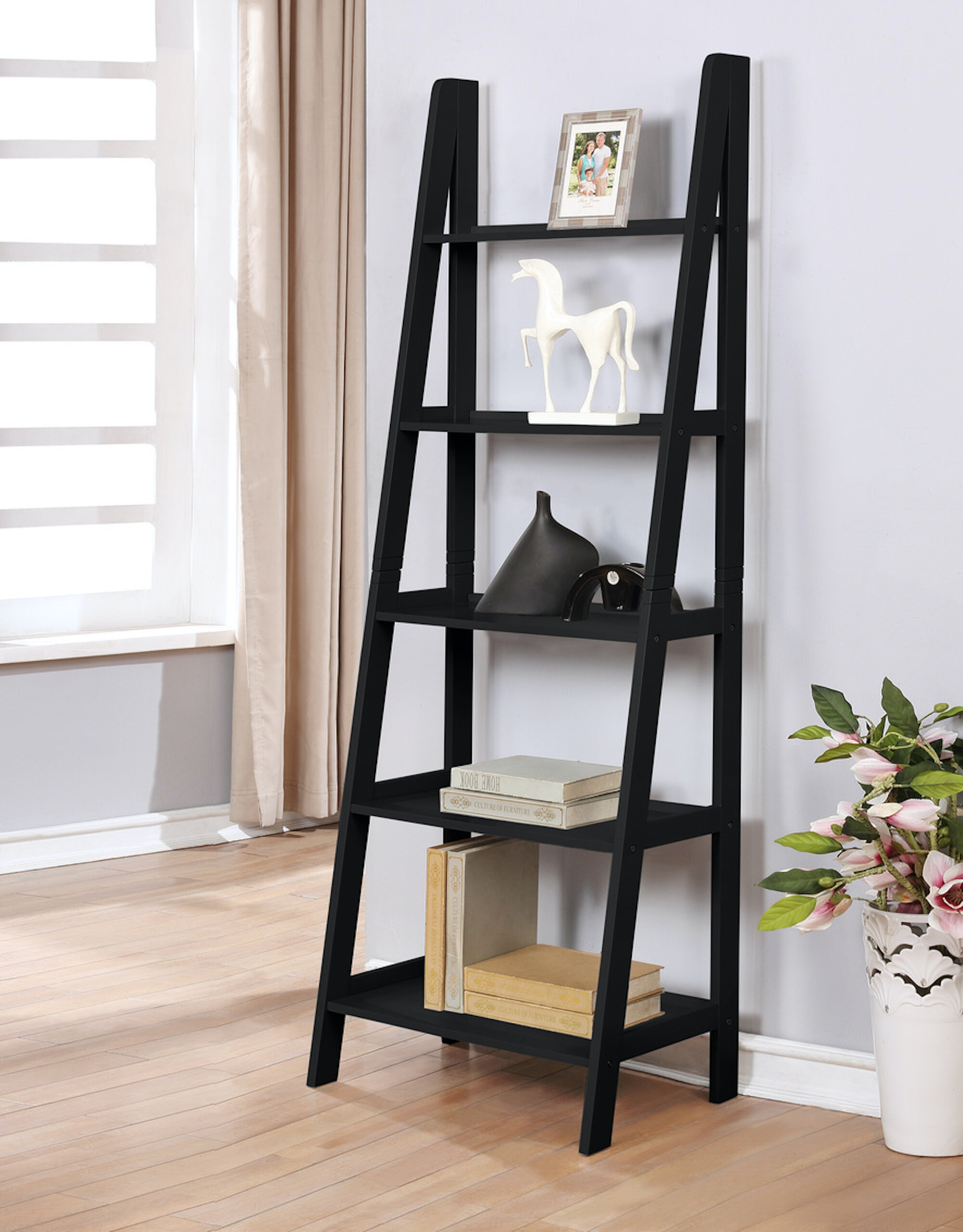 Leaning Bookcases Ladder Shelves Wayfair