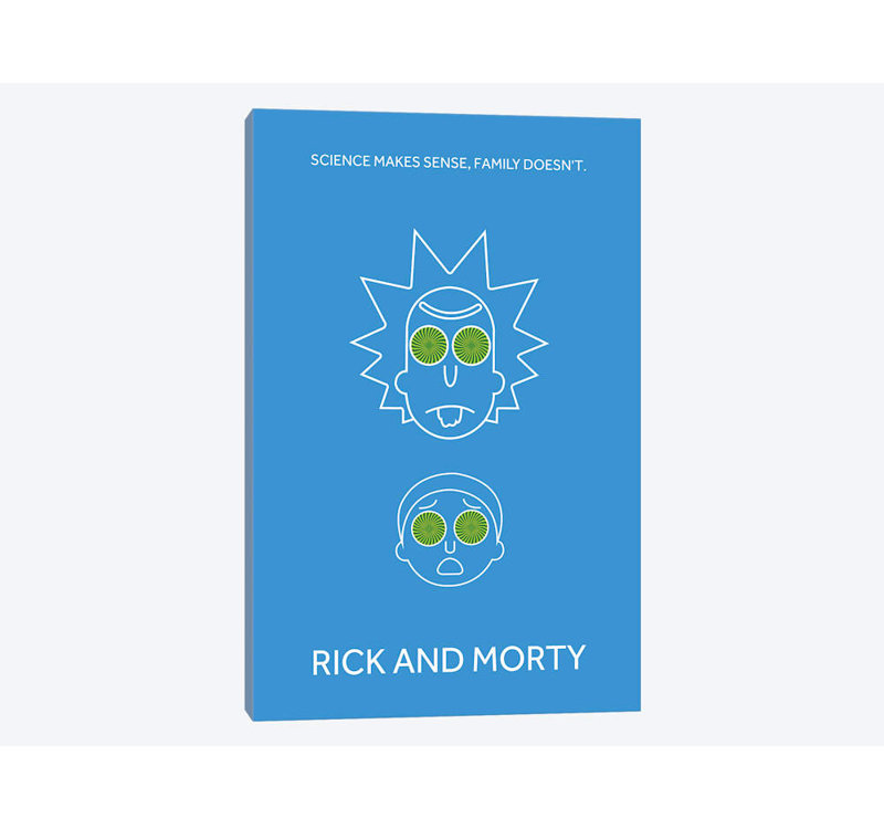 East Urban Home Minimalist Rick And Morty Graphic Art Print On