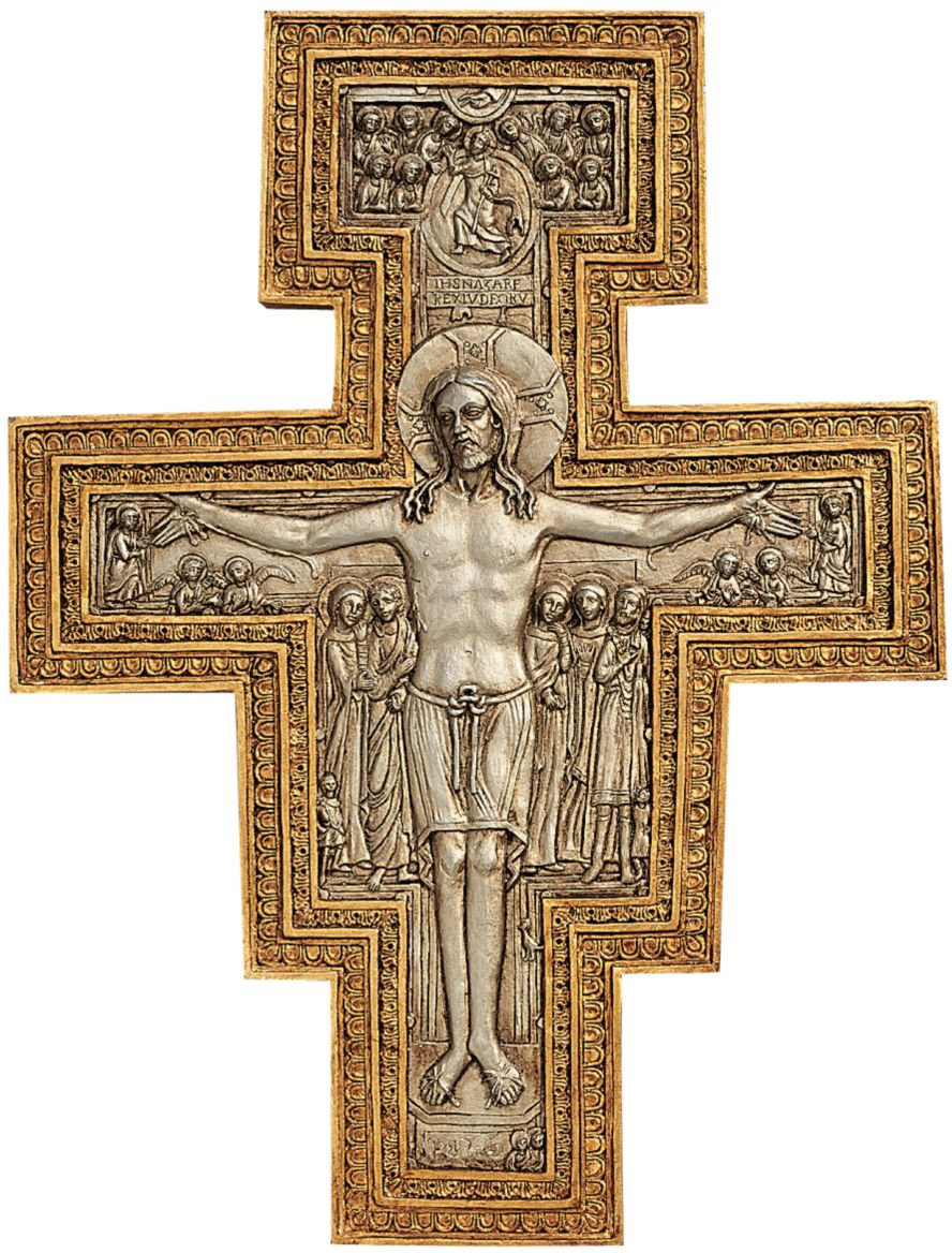 Design Toscano San Damiano Sculptural Cross Wall Décor Reviews Design Toscano San Damiano Sculptural