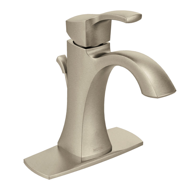 6903bn Orb Moen Voss Single Hole Bathroom Faucet With Drain Assembly Reviews Wayfair