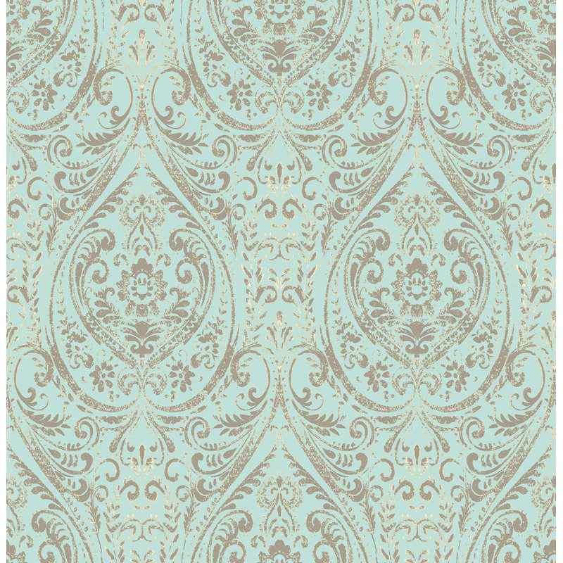 Astoria Grand Wooldridge 18 X 20 5 Damask Peel And Stick Wallpaper Reviews Wayfair