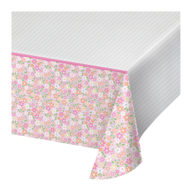 Creative Converting Farmhouse 1st Birthday Girl Plastic Disposable