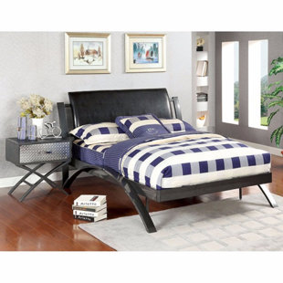 Go to store & view more images Smidlova Full Leatherette Upholstered Sleigh Bed by Orren Ellis