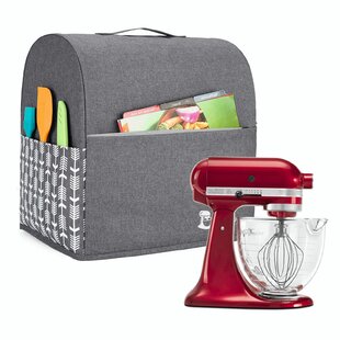 KitchenAid Brand Stand Mixer Cover Quilted Organizer Bag Mat Case Pockets Red 