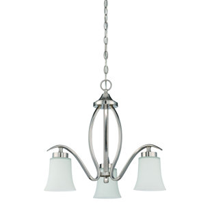 Go to store & view more images Grampian 3-Light Shaded Chandelier by Red Barrel Studio