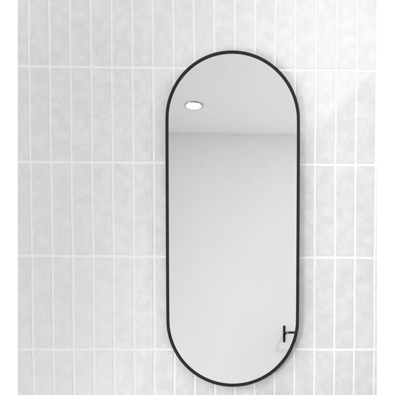 Glass Warehouse Pill Shape Modern Contemporary Vanity Mirror Reviews Wayfair