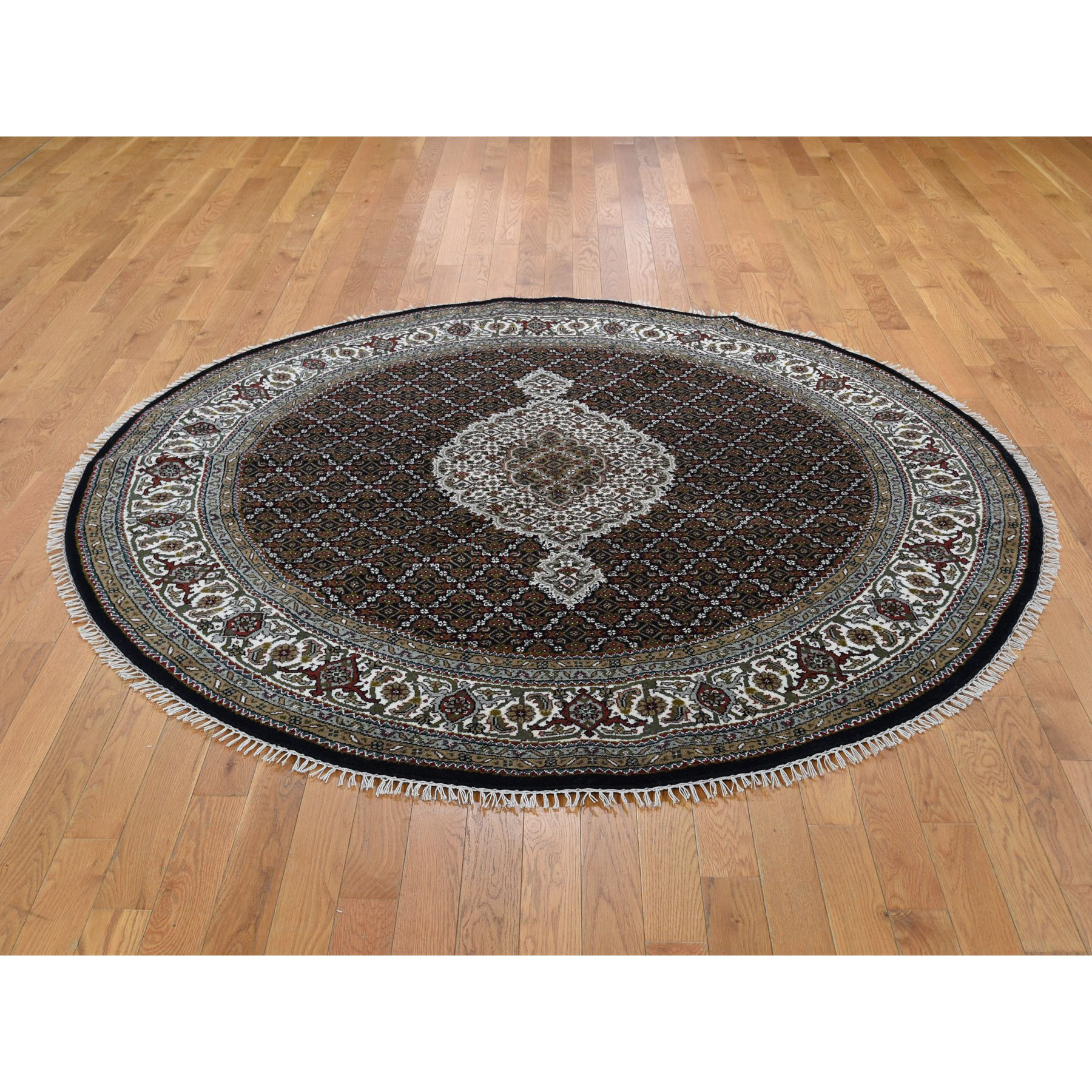 Astoria Grand One Of A Kind Spero Hand Knotted Black 6 7 Round Kind Spero Hand Knotted Black