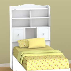 Ruby Tall Bookcase Headboard