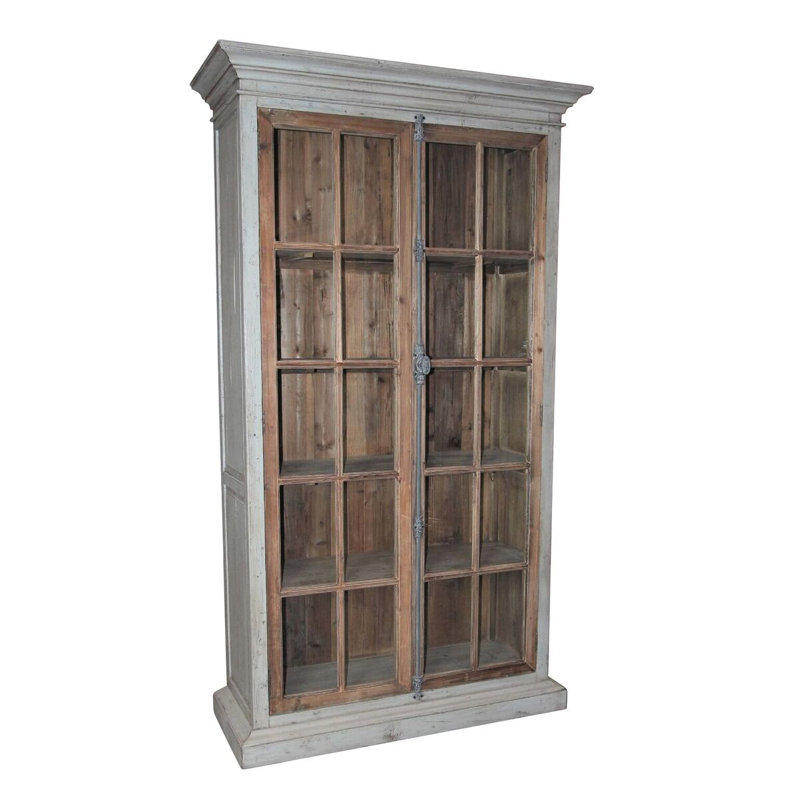 White X White Mallory Vitrine 85 H X 48 W Solid Wood Standard Bookcase Reviews Wayfair Are you really going to use those books or movies or vases? mallory vitrine 85 h x 48 w solid wood standard bookcase