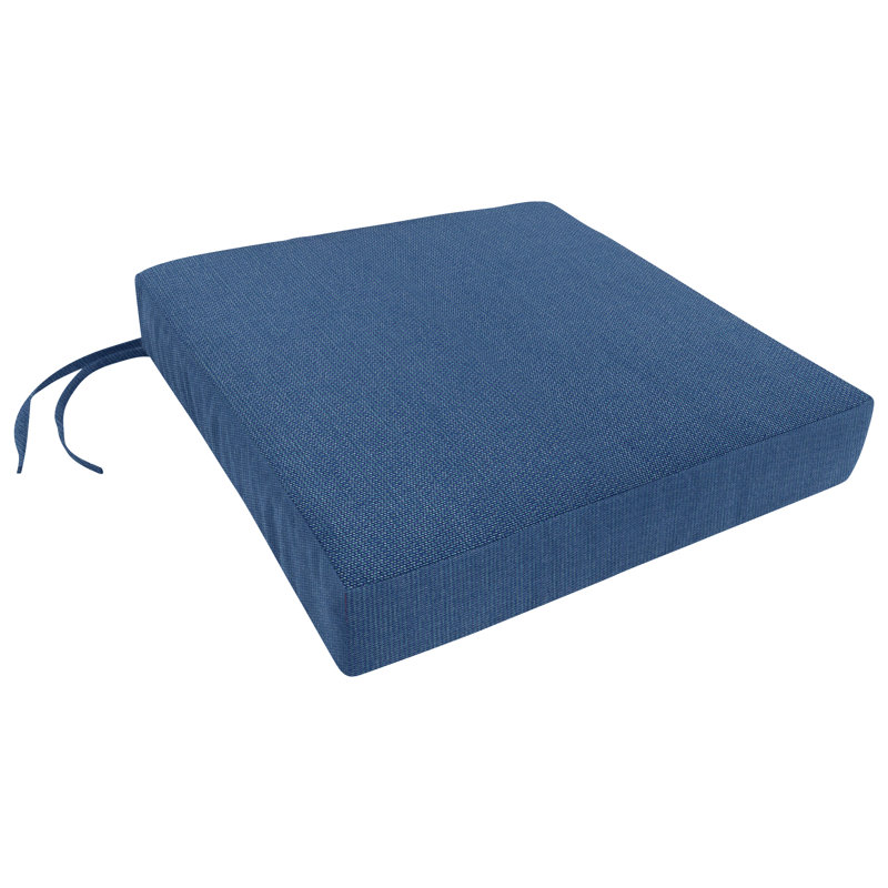Easy Way Products Knife Edge Indoor Outdoor Sunbrella Dining Chair Cushion With Ties And Zippered Perigold