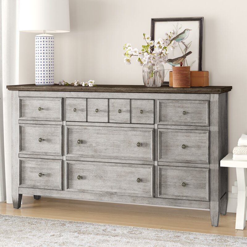 Feminine French Country Goshen 9 Drawer Dresser Reviews Wayfair