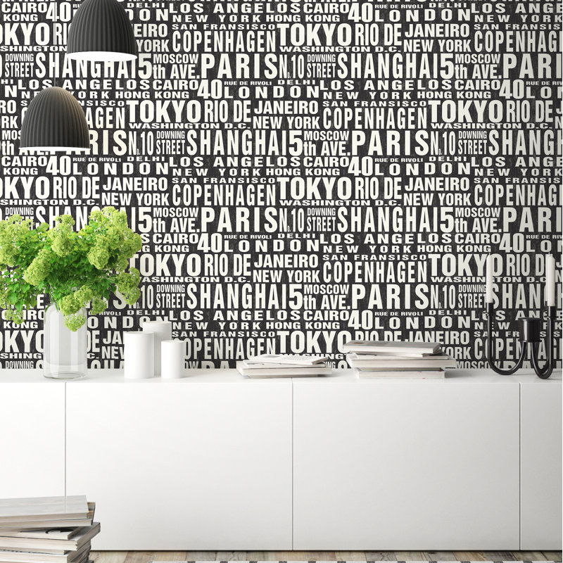 Ebern Designs Maysville Around The World 18 L X 20 5 W Peel And Stick Wallpaper Roll Reviews Wayfair