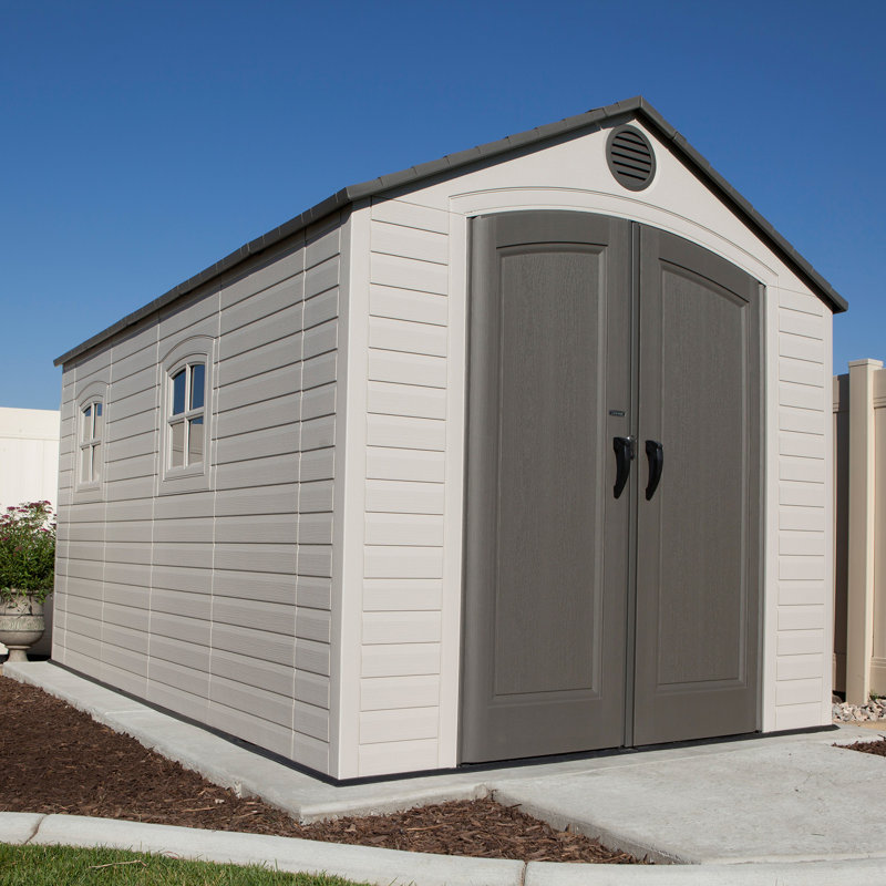 8 Ft W X 15 D Plastic Storage Shed