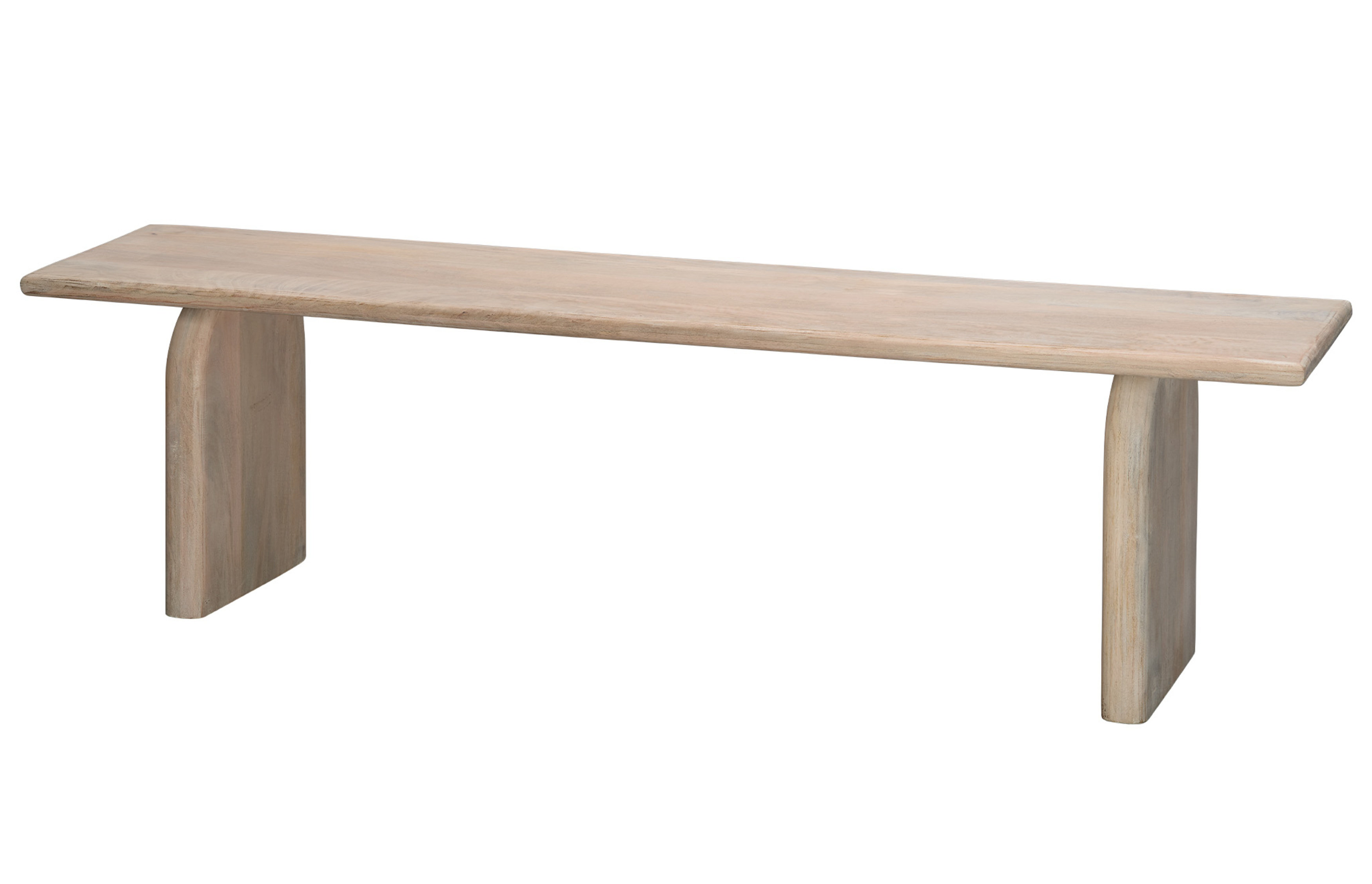 Arc Solid Wood Bench