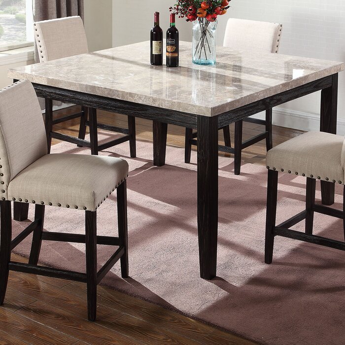 Wilber Marble Counter Height Dining Table