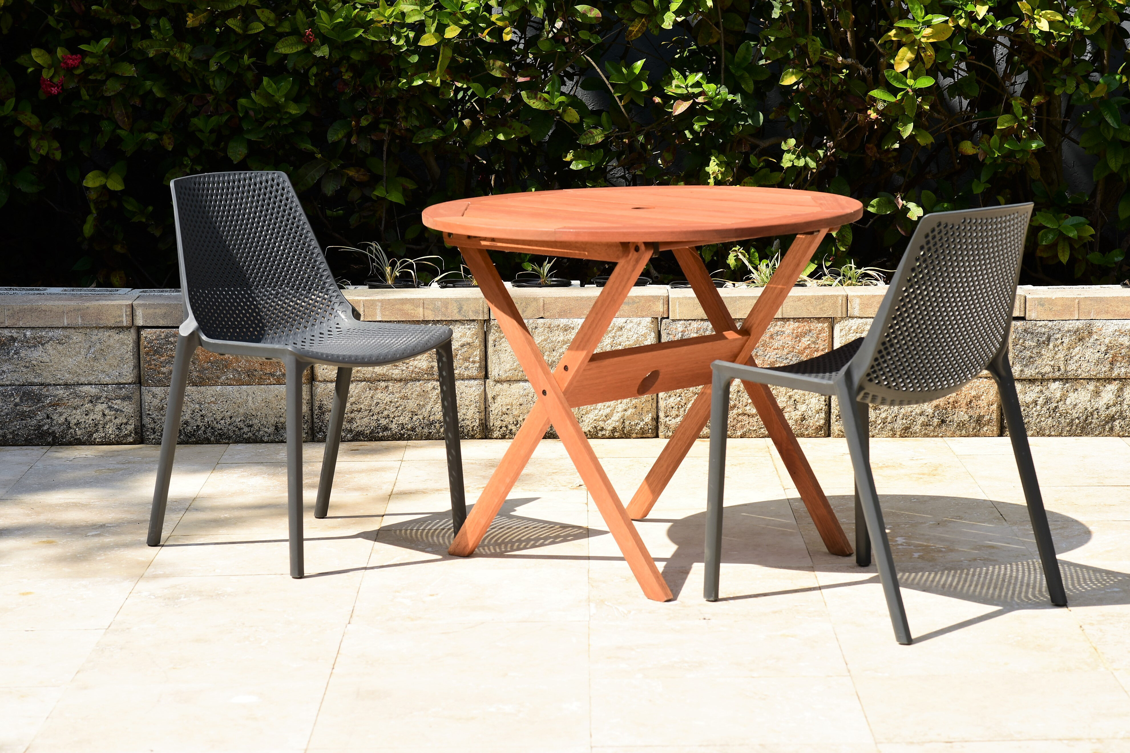 black and white garden chairs