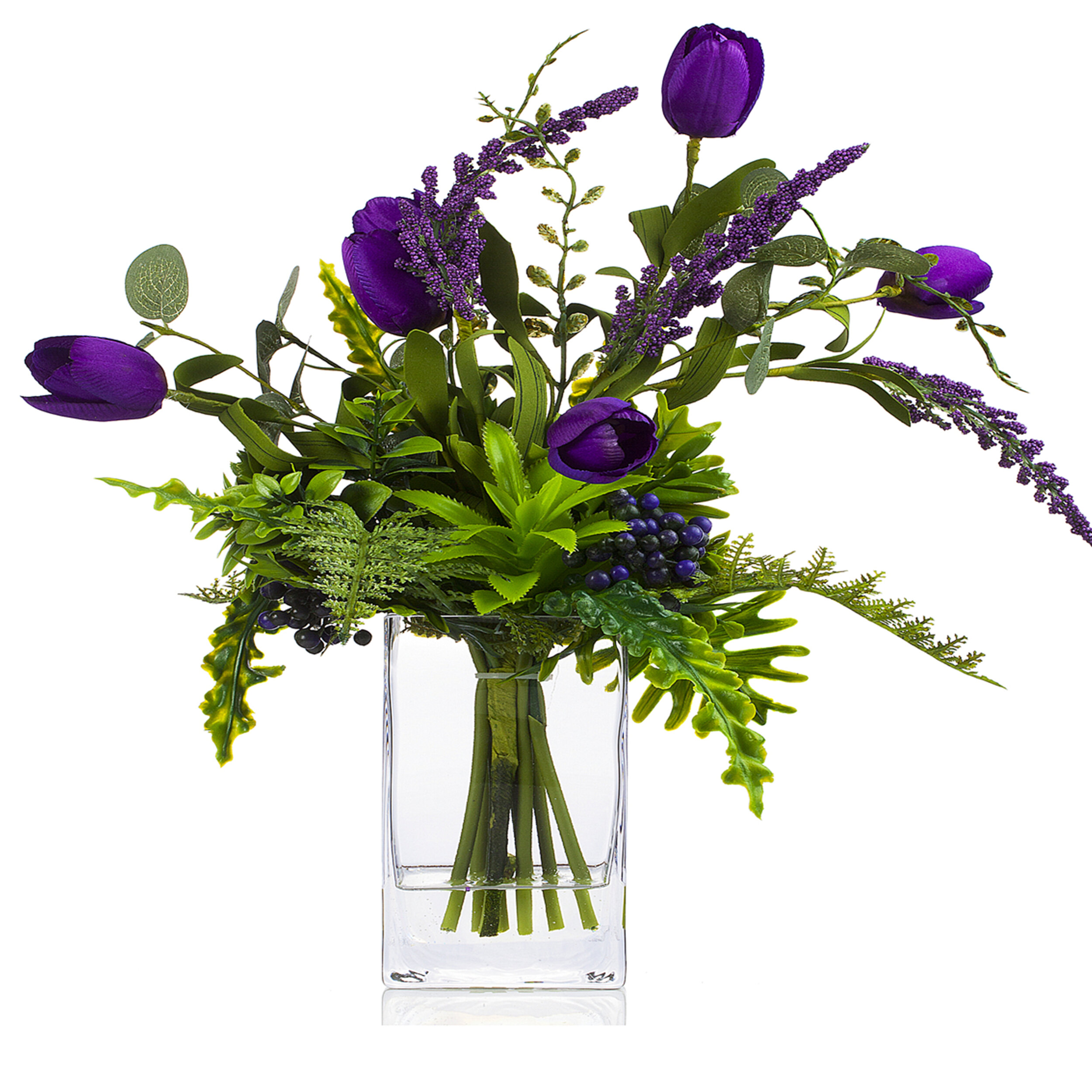 Primrue Tulip Floral Arrangement in Vase & Reviews | Wayfair