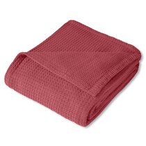 Everydayspecial Multi-Purpose Fleece Throw Blanket Red with Built in Bag Easy to fold for Travel 50”x62” Super Soft and Cozy 