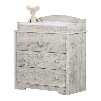 South Shore Aviron Changing Table Finish Seaside Pine