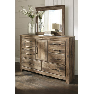 Go to store & view more images Loon Peak Frye 6 Drawer Combo dresser with Mirror