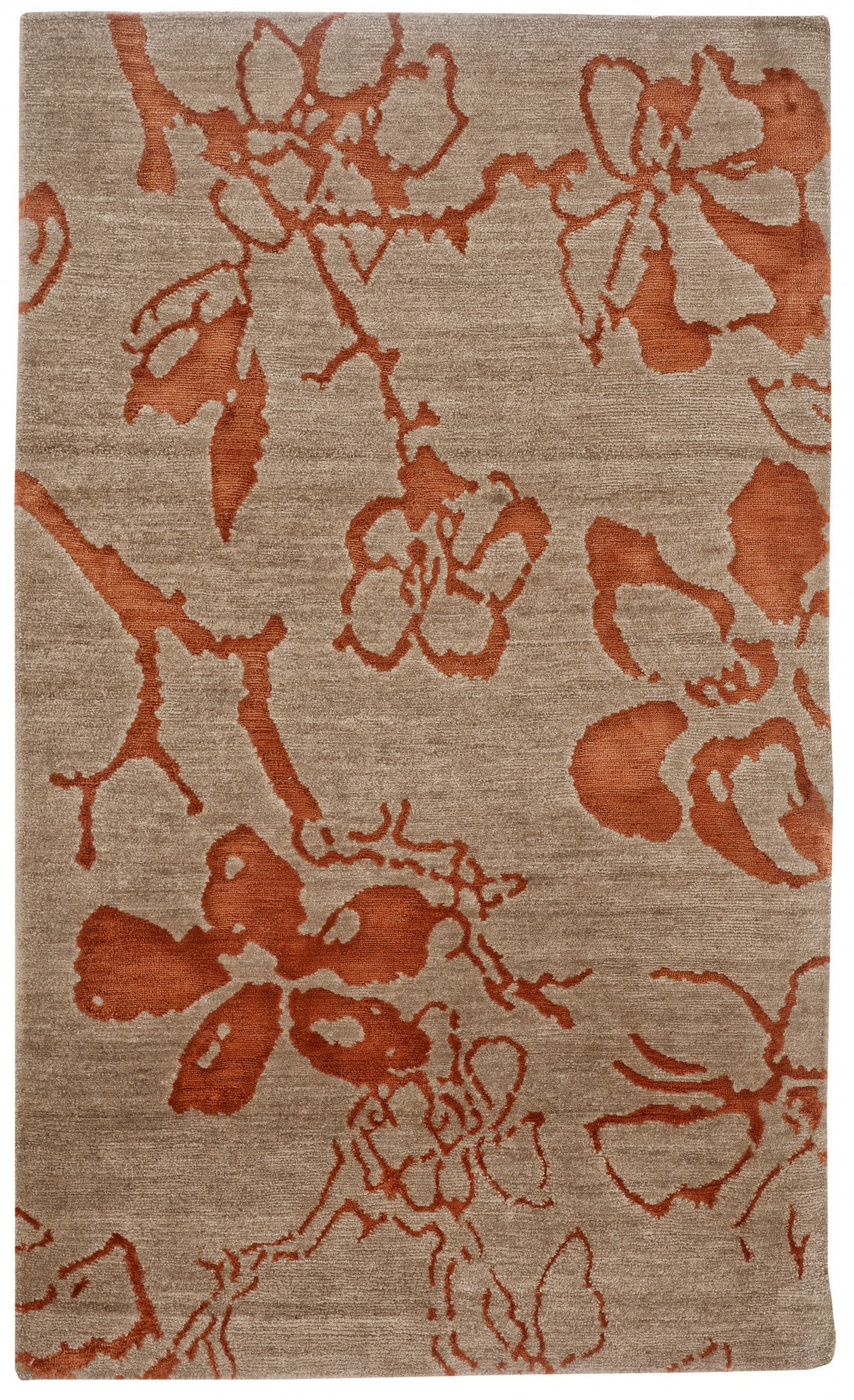 Red Barrel Studio Johnstone Hand Knotted Wool Brown Area Rug Wayfair