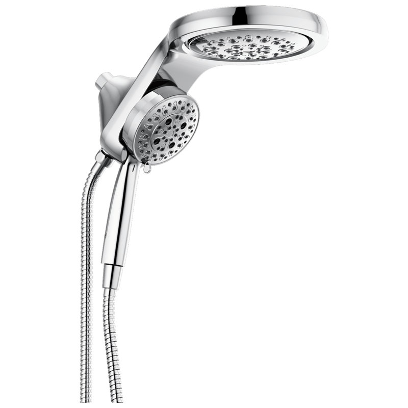 Delta Hydrorain 5 Setting Two In One Full Handheld Shower Head With H2okinetic Technology Reviews