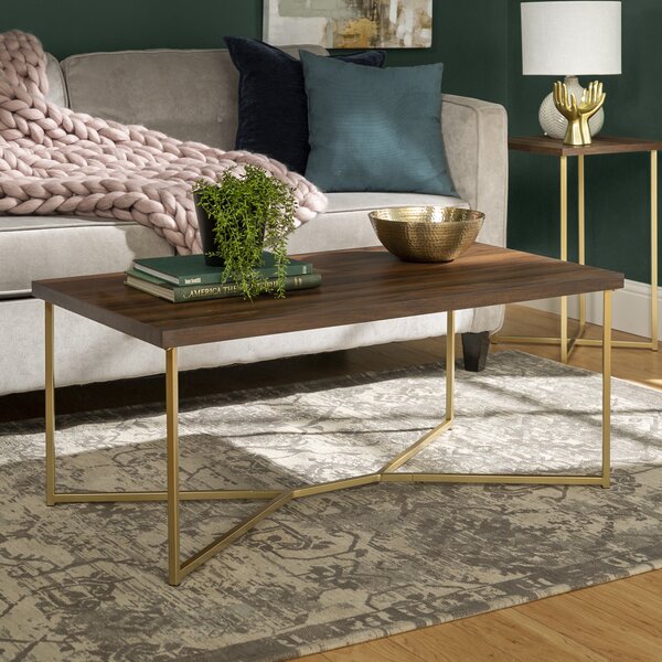 wayfair walnut coffee table