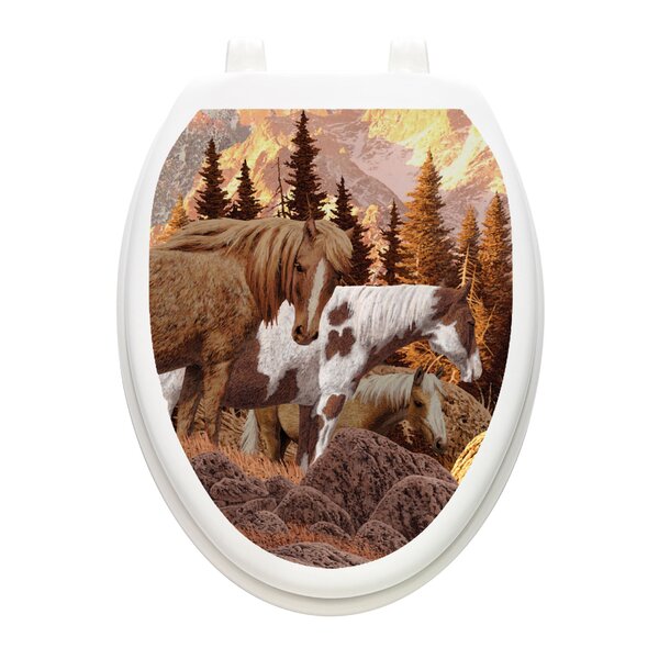 horse toilet seat