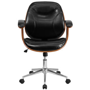 Modern Office Chairs Allmodern Aida High Back Leather Desk Chair