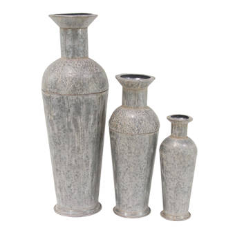 Bloomsbury Market Caulkins Contemporary Spouted 3 Piece Floor Vase