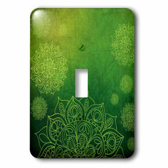 3drose Lsp 41953 1 Colorful Baloon Magic Star Mandala Single Toggle Switch Wall Plates Tools Home Improvement