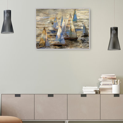 Sailing at Dusk I by Studio Arts Canvas Art Print 31x41