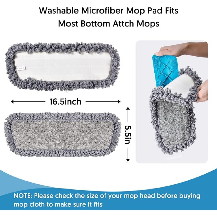 Spray Mop Heads Refill Pads Replacement Heads  Wet Dry Microfiber Cleaning Dust