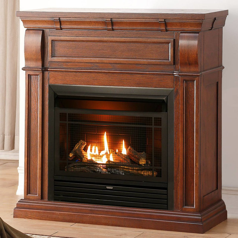 Duluth Forge Chestnut Vent Free Freestanding 42 H X 42 W Natural
