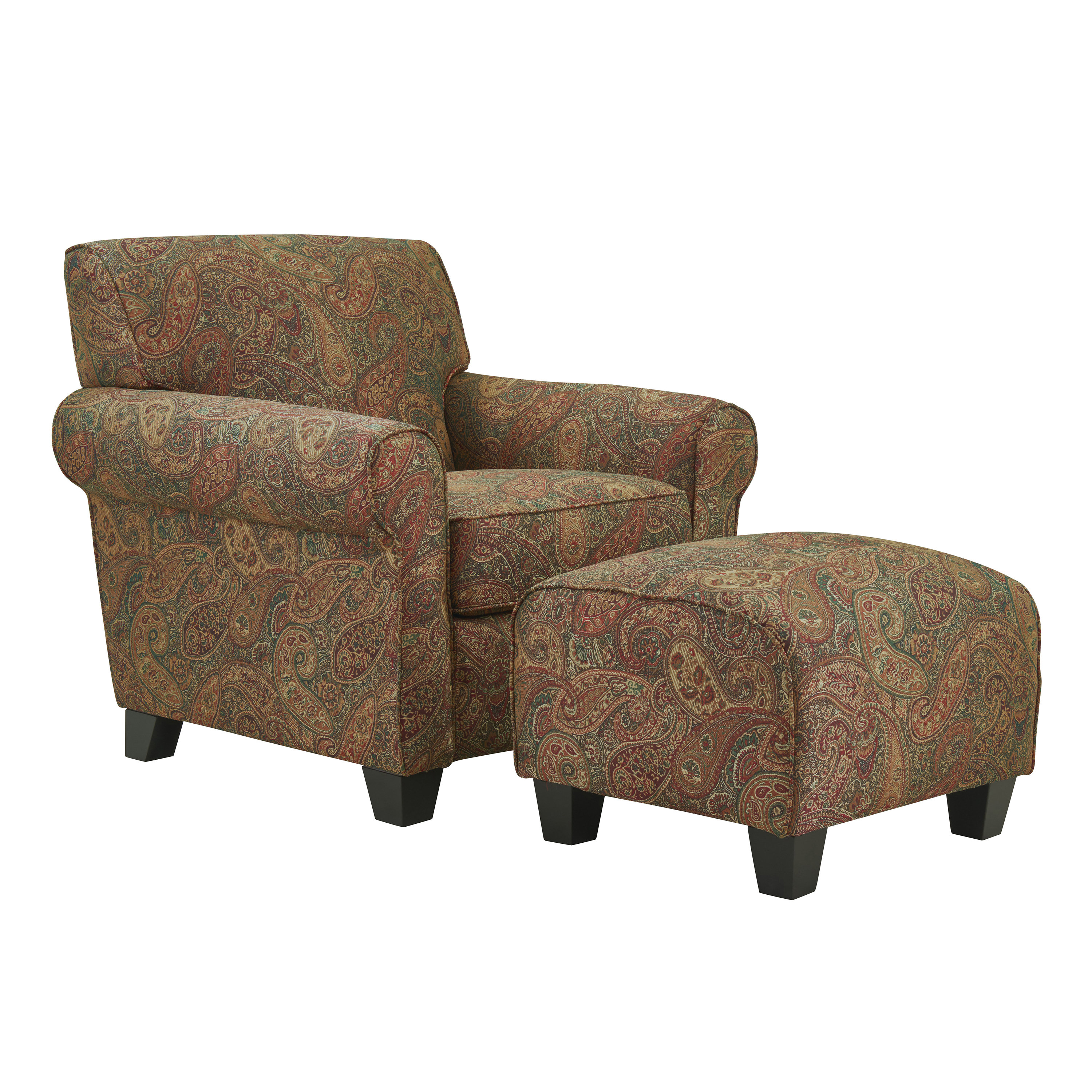 sitting chair with ottoman