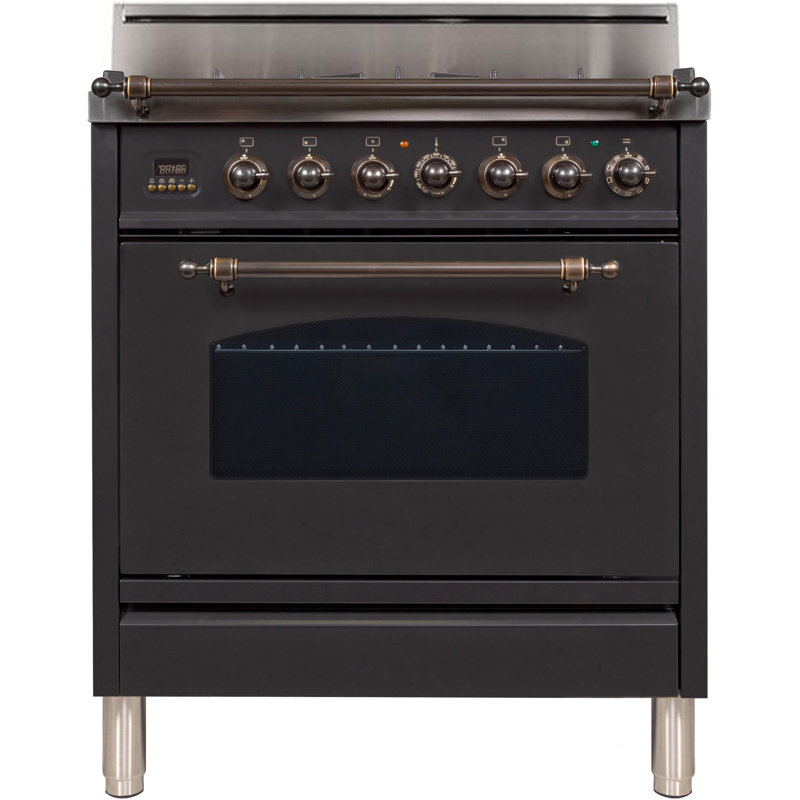 ILVE Nostalgie Series 30" 3 cu. ft. Freestanding Gas Range Wayfair