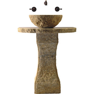 Go to store & view more images Quiescence Pillar Divine Stone Specialty Vessel Bathroom Sink