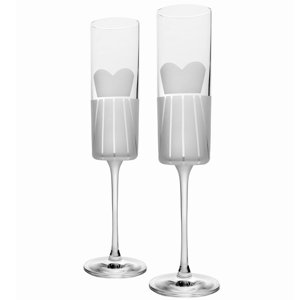 Wedding Cheers 5.8 Oz. Champagne Flute (Set of 2)