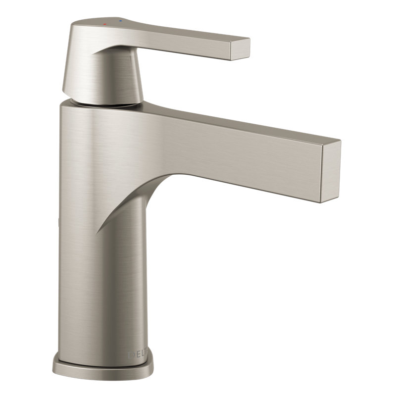 Delta Zura Single Hole Bathroom Faucet With Drain Assembly