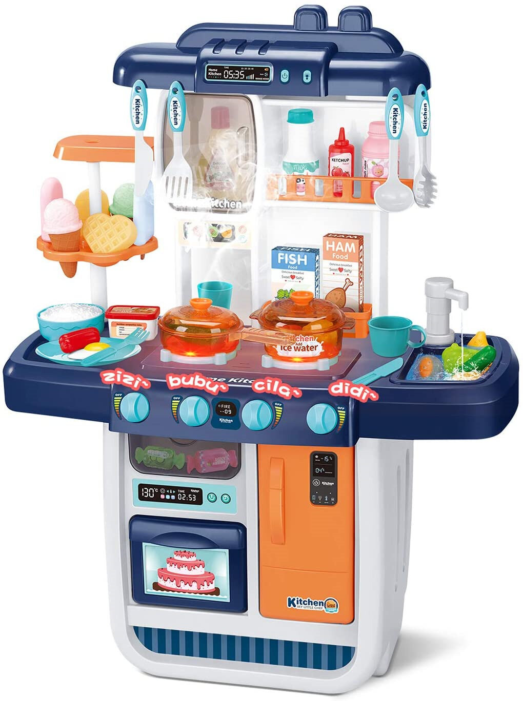 Details about   Kids Girls Play Kitchen Sink Toys Electric Dishwasher Playing Sink Pretend Play 